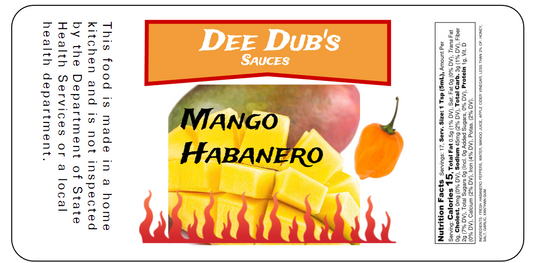 Dee Dub's Mango Habanero Sauce